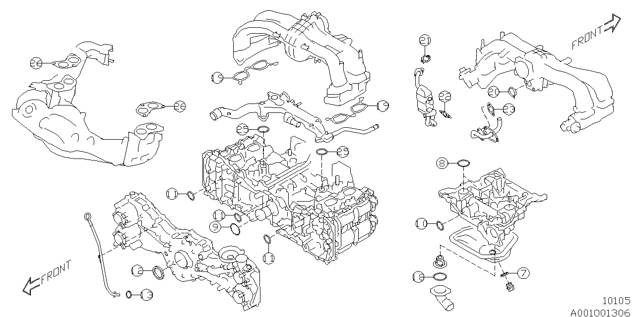 Subaru Impreza 2013 — Engine Assembly