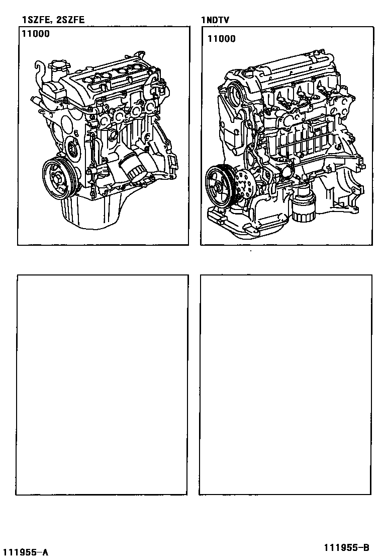 Toyota YARIS-FRP 2005 — Partial Engine Assembly