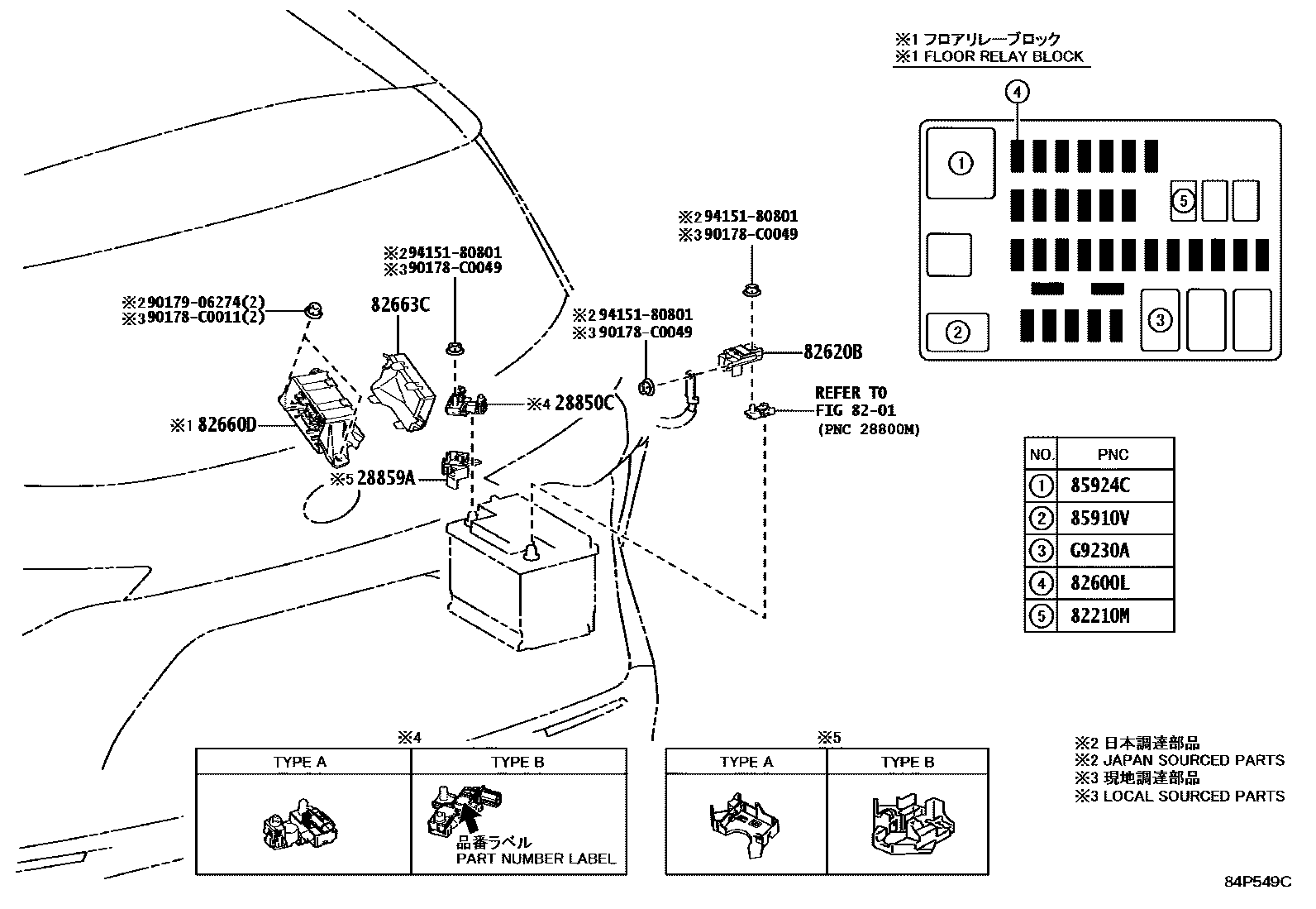 Toyota Granvia-Hybrid 2023 — Switch & Relay & Computer