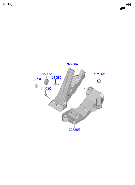 Genesis GV80 20 2020 — Accelerator Pedal