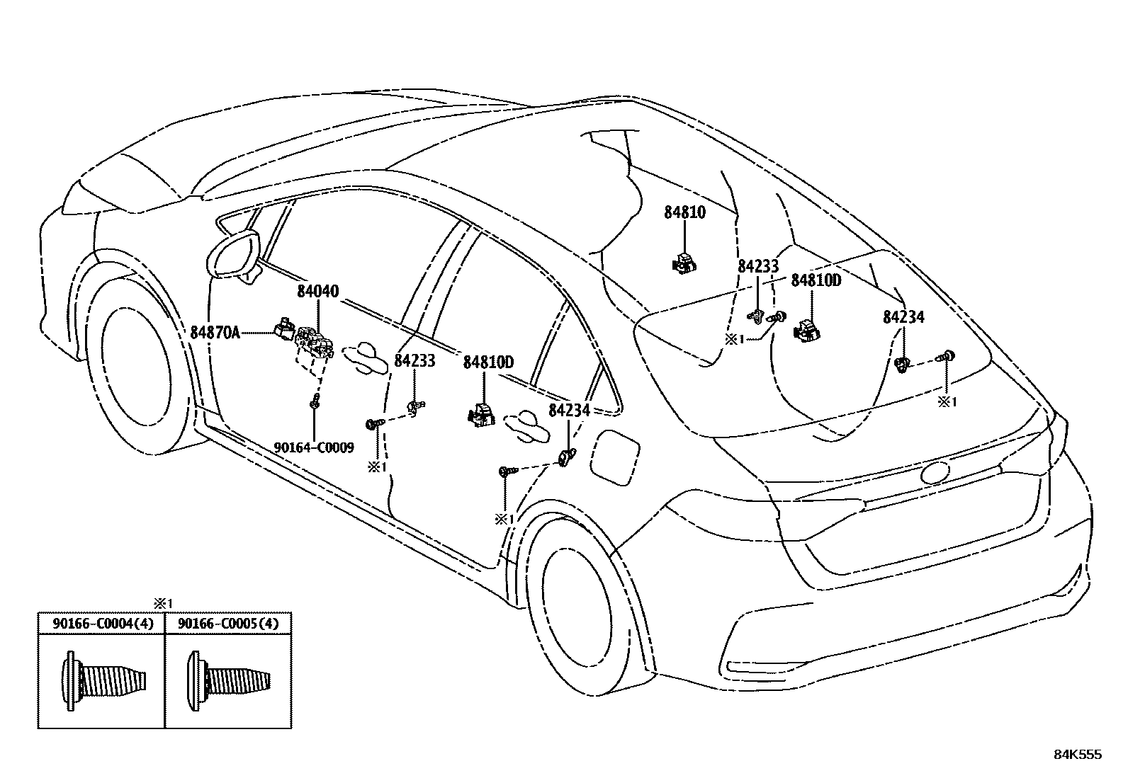 Toyota Corolla 2023 — Switch & Relay & Computer