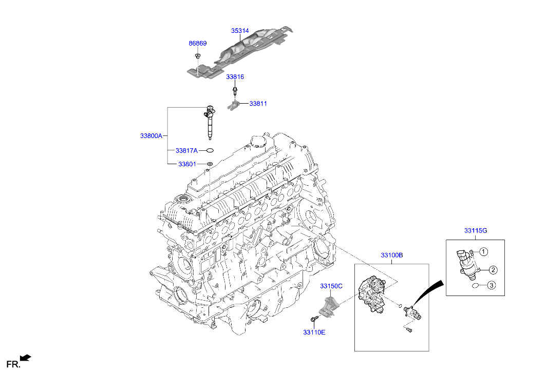 Genesis GV80 20 2020 — Throttle Body & Injector [3000 CC - I6]