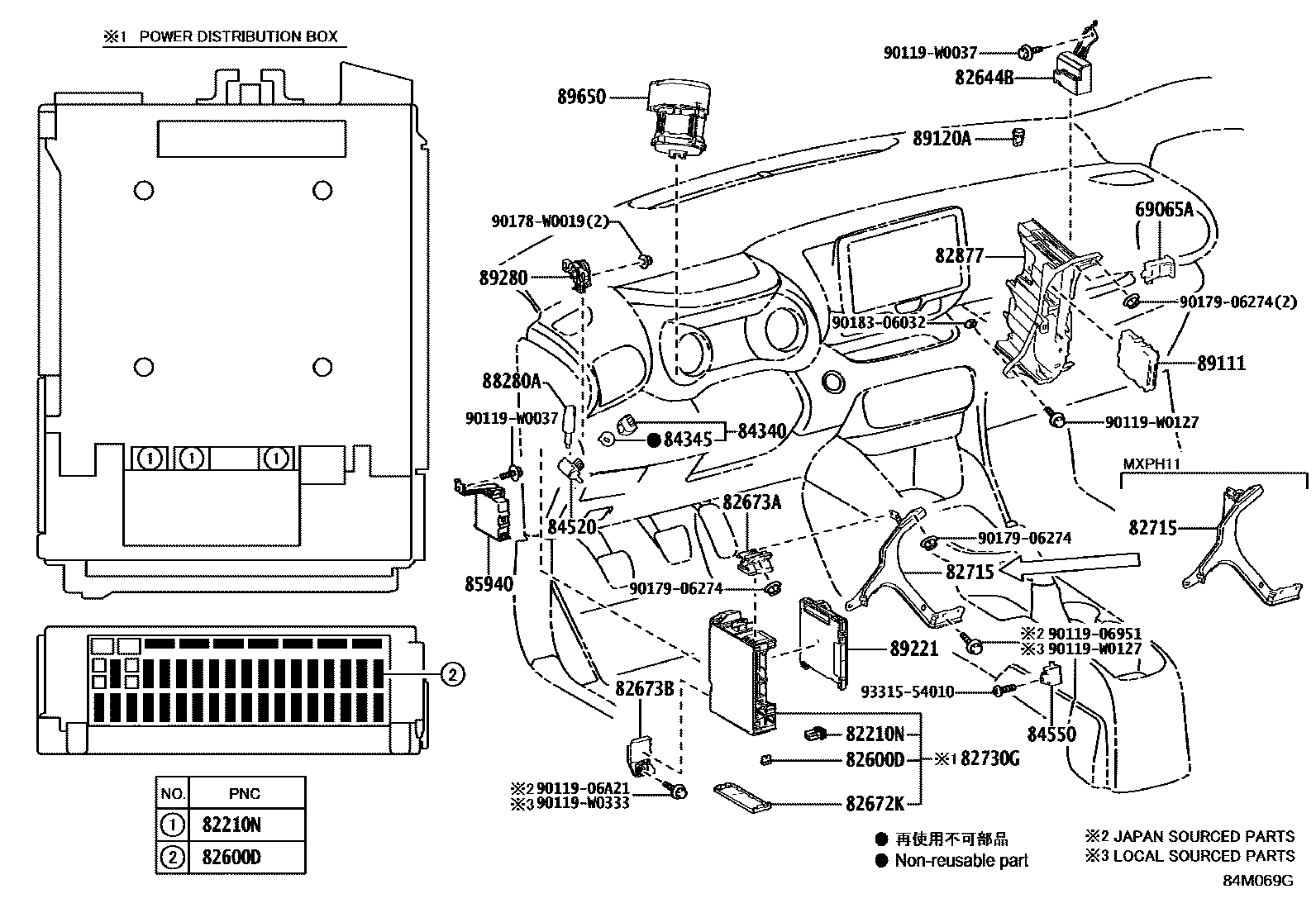 Toyota YARIS-FRP 2022 — Switch & Relay & Computer