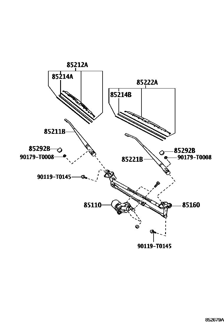 Toyota Hilux 2012 — Windshield Wiper