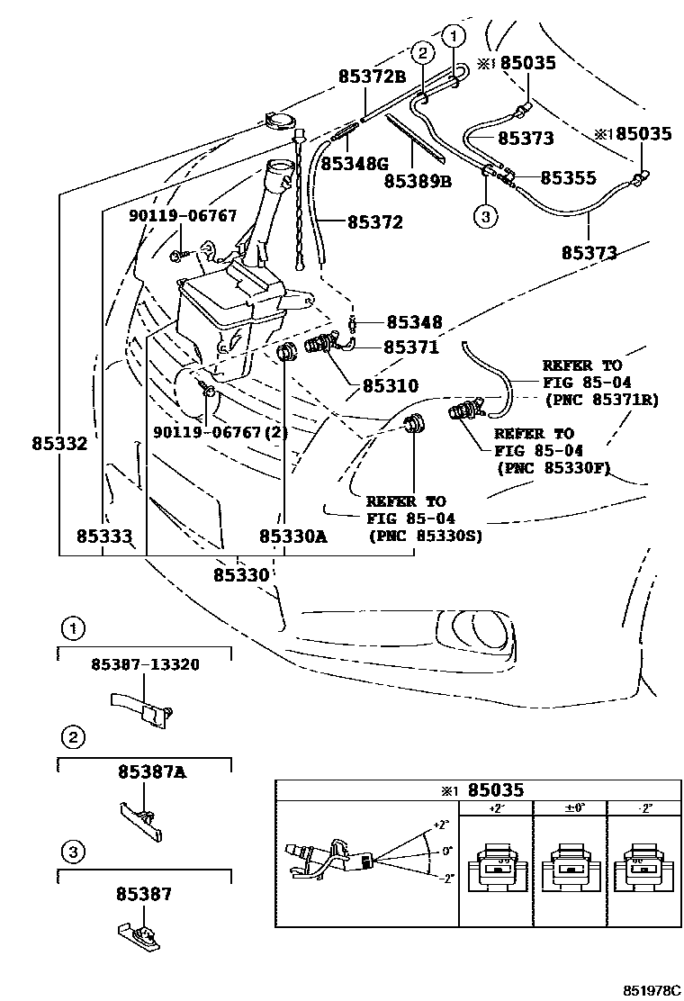 Toyota COROLLA-SED-WG 2007 — Windshield Washer