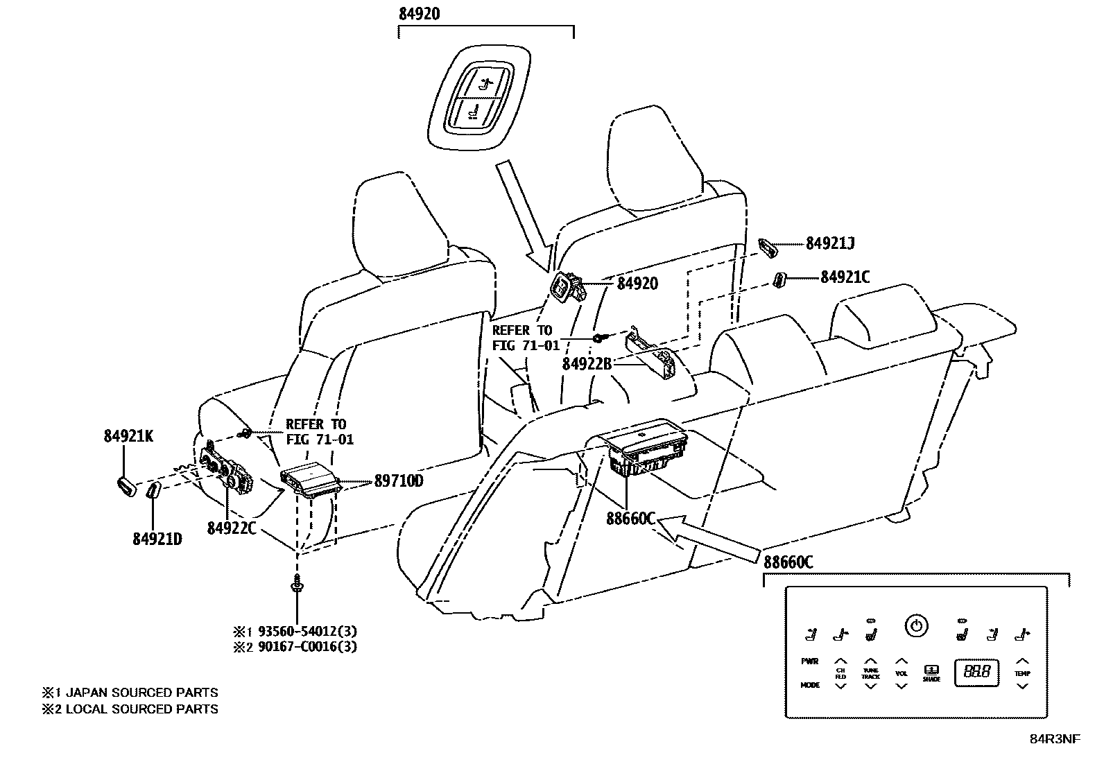 Toyota Camry-Hybrid-China 2024 — Switch & Relay & Computer
