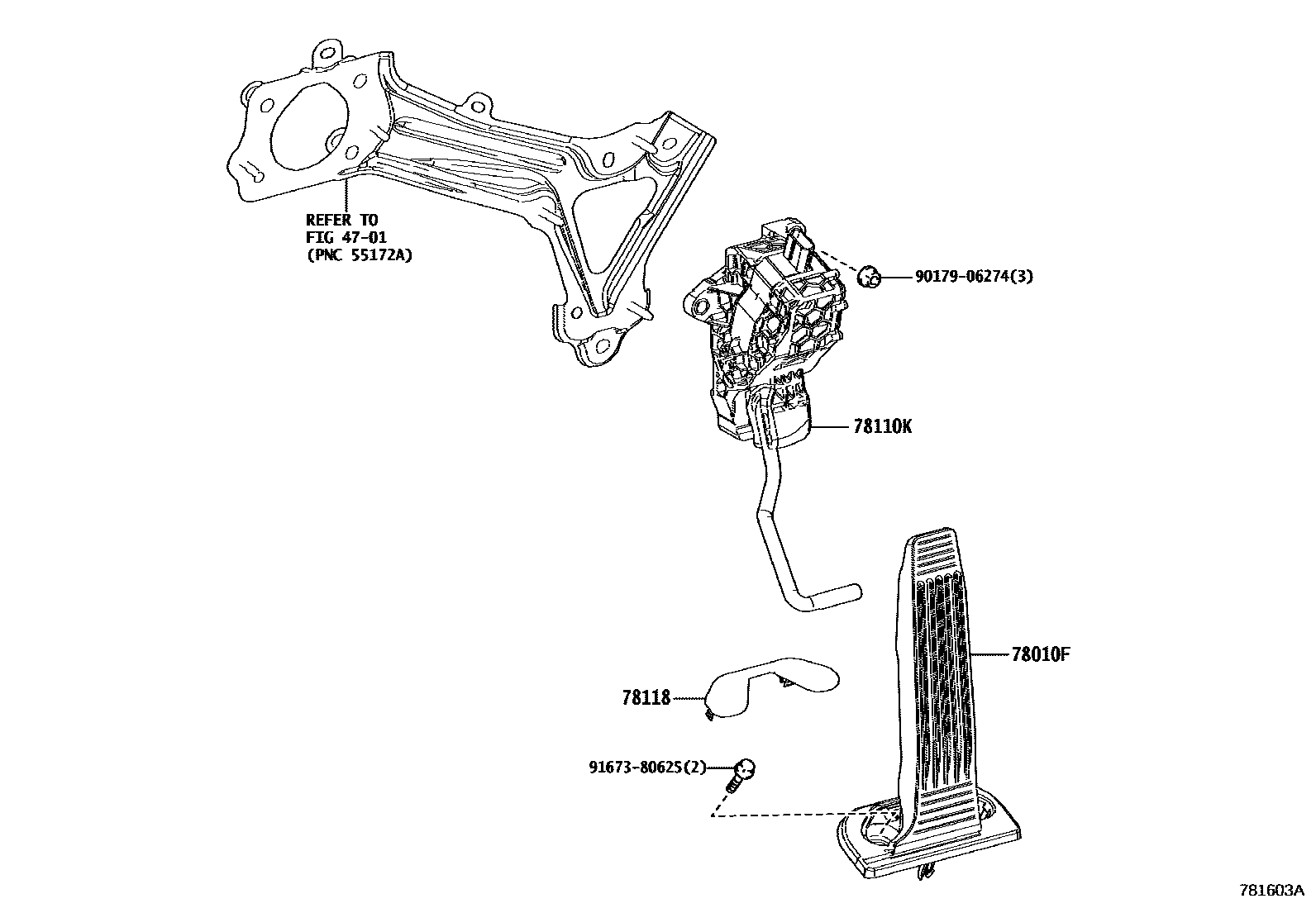 Lexus ES350-300H-2 2022 — Accelerator Link