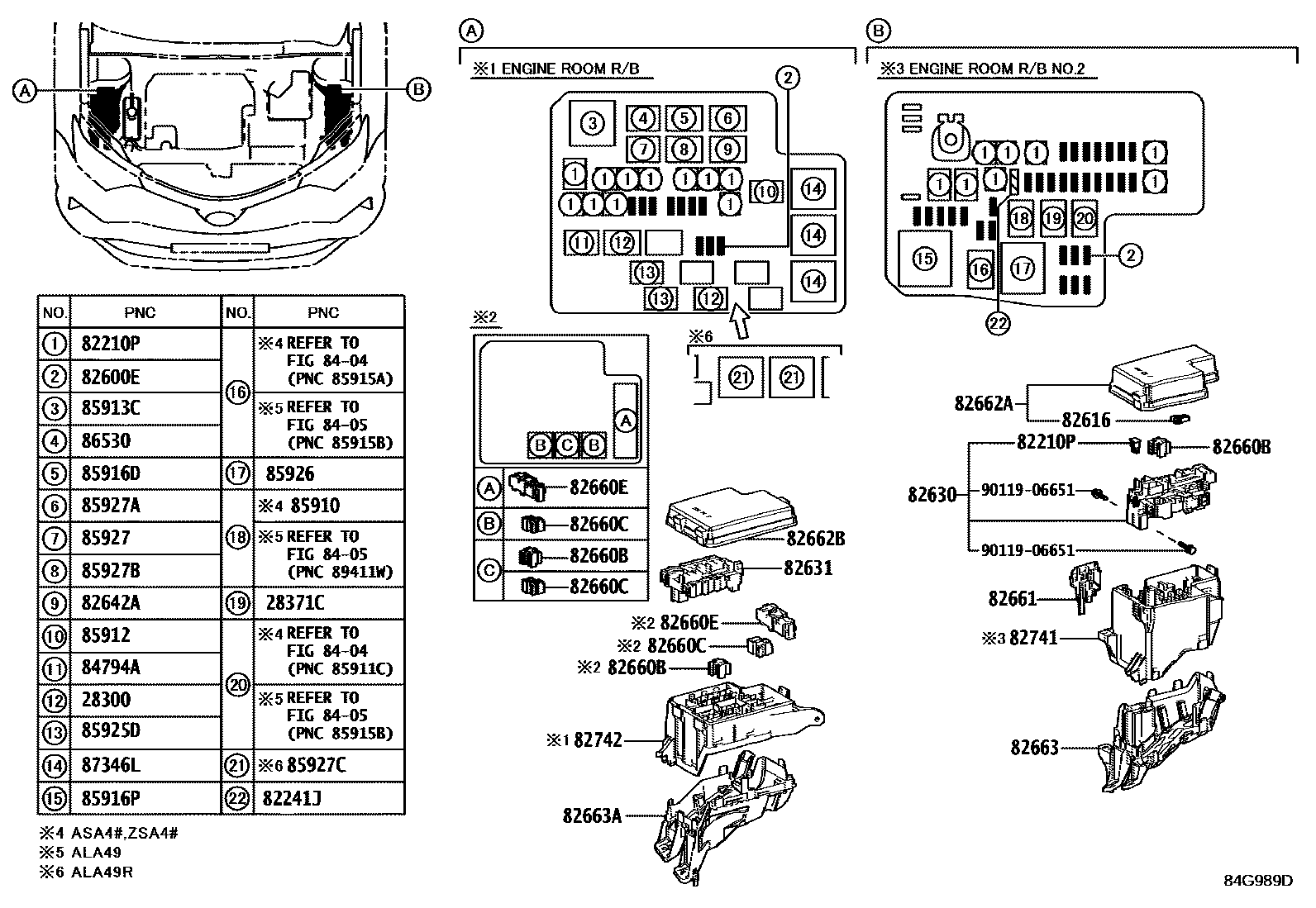 Toyota RAV4 2016 — Switch & Relay & Computer