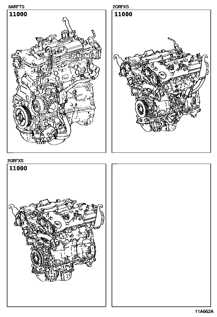 Lexus RX-SERIES 2017 — Partial Engine Assembly