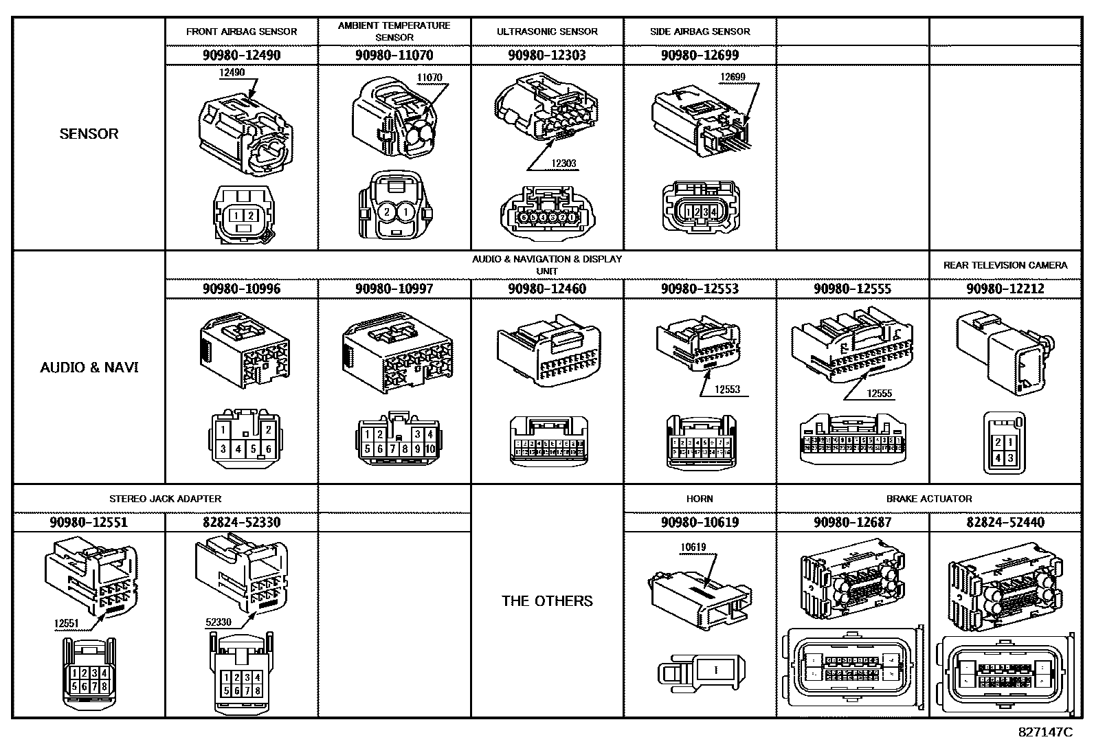 Toyota COROLLA-SED-WG 2007 — Wiring & Clamp