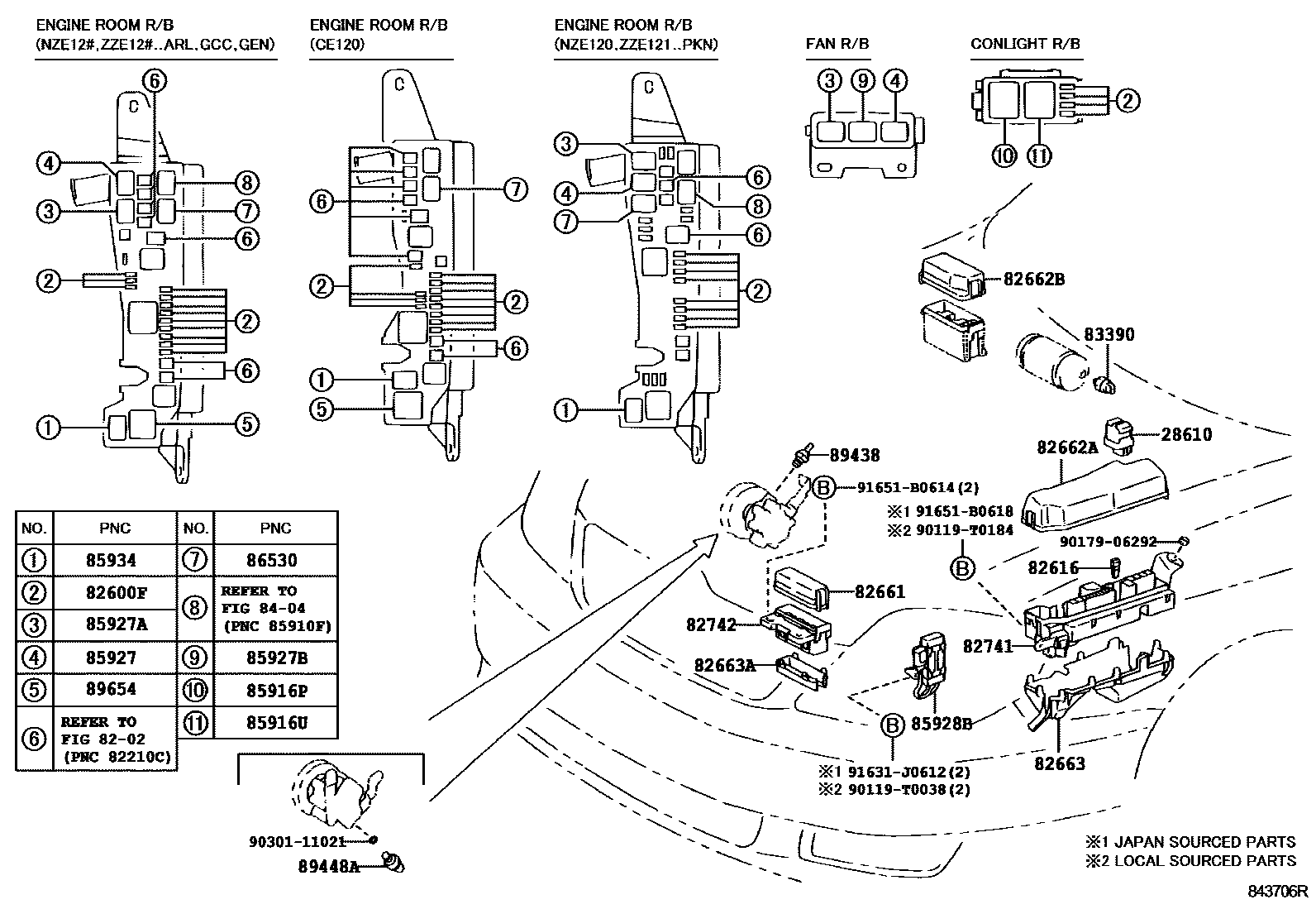 Toyota COROLLA-ALTIS-SED-WG 2007 — Switch & Relay & Computer
