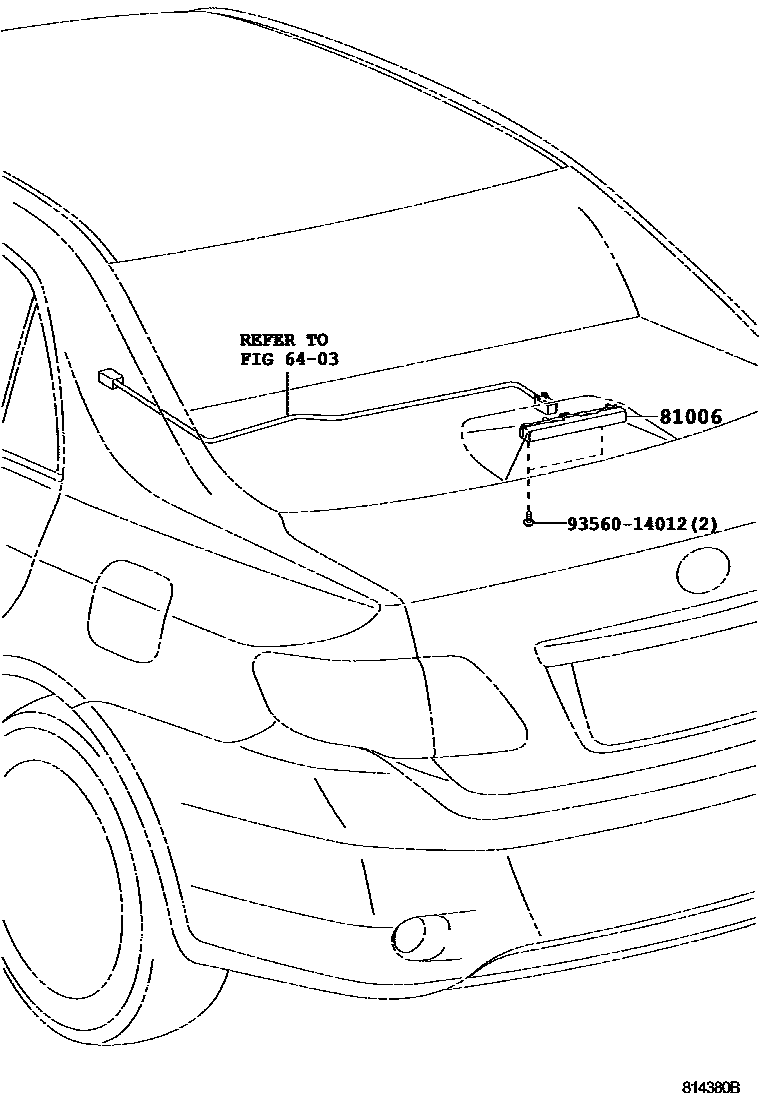 Toyota COROLLA-SED-WG 2007 — Center Stop Lamp