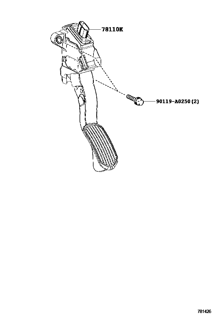 Toyota Corolla 2014 — Accelerator Link