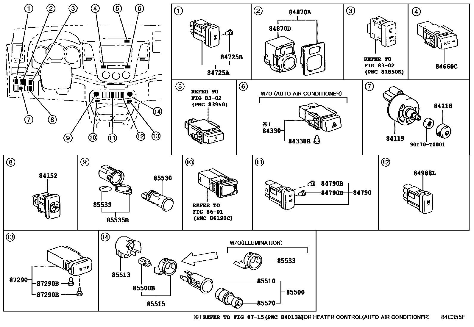 Toyota Hilux 2014 — Switch & Relay & Computer