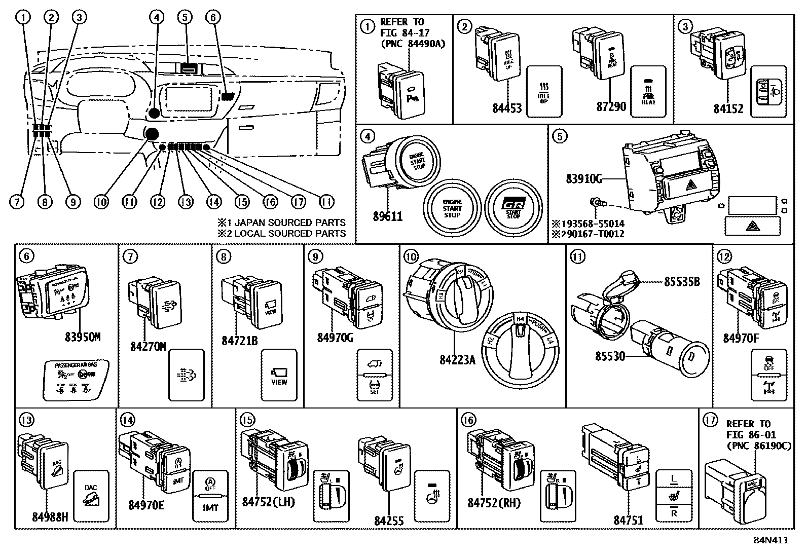 Toyota HILUX-DOUBLE-CAB 2021 — Switch & Relay & Computer