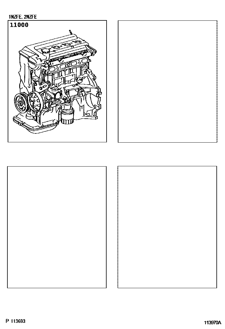 Toyota Yaris 2010 — Partial Engine Assembly