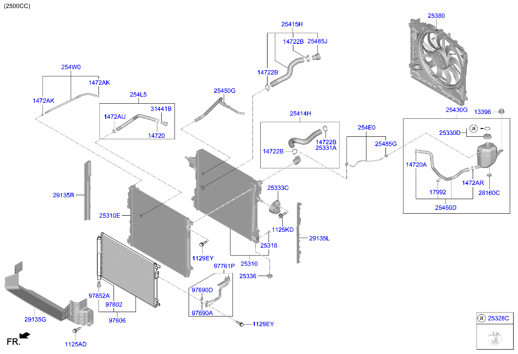 Genesis GV80 20 2020 — Engine Cooling System