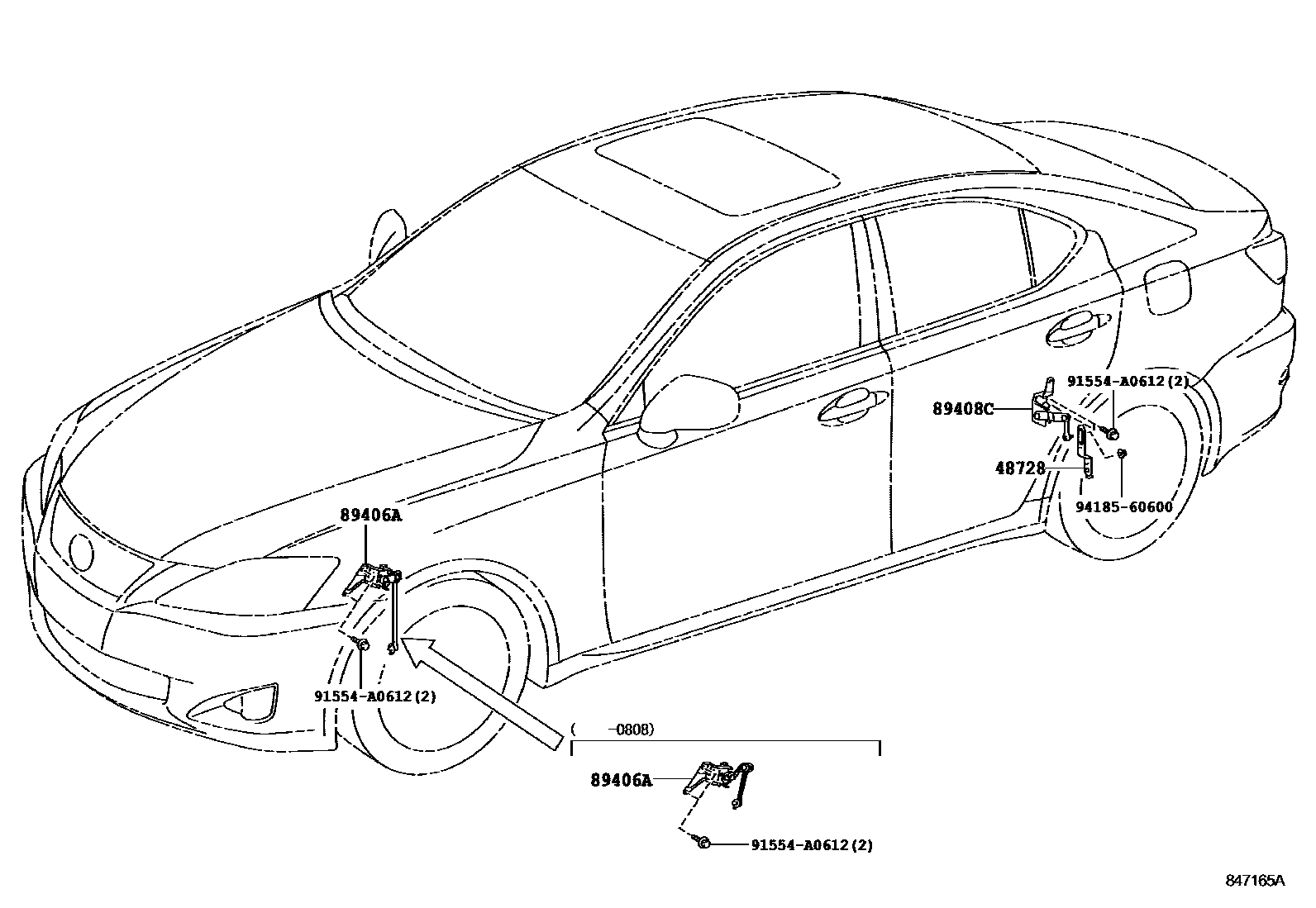 Lexus IS250-300 2010 — Electronic Height Control