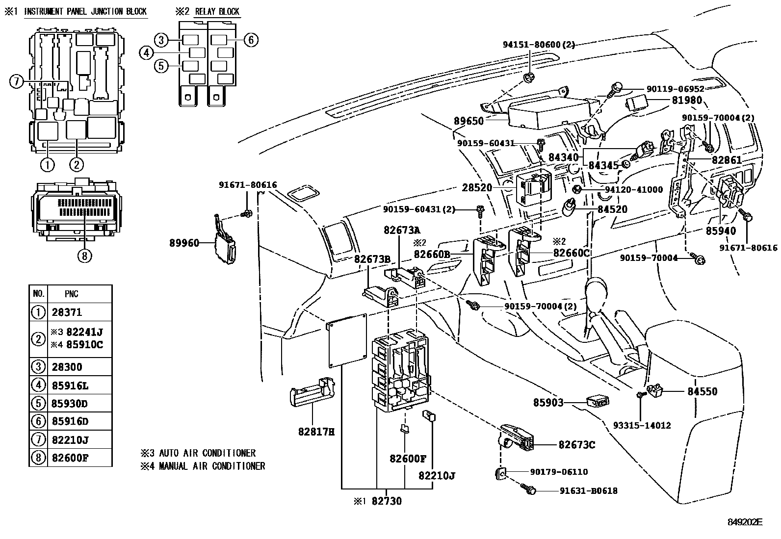Toyota COROLLA-SED-WG 2007 — Switch & Relay & Computer