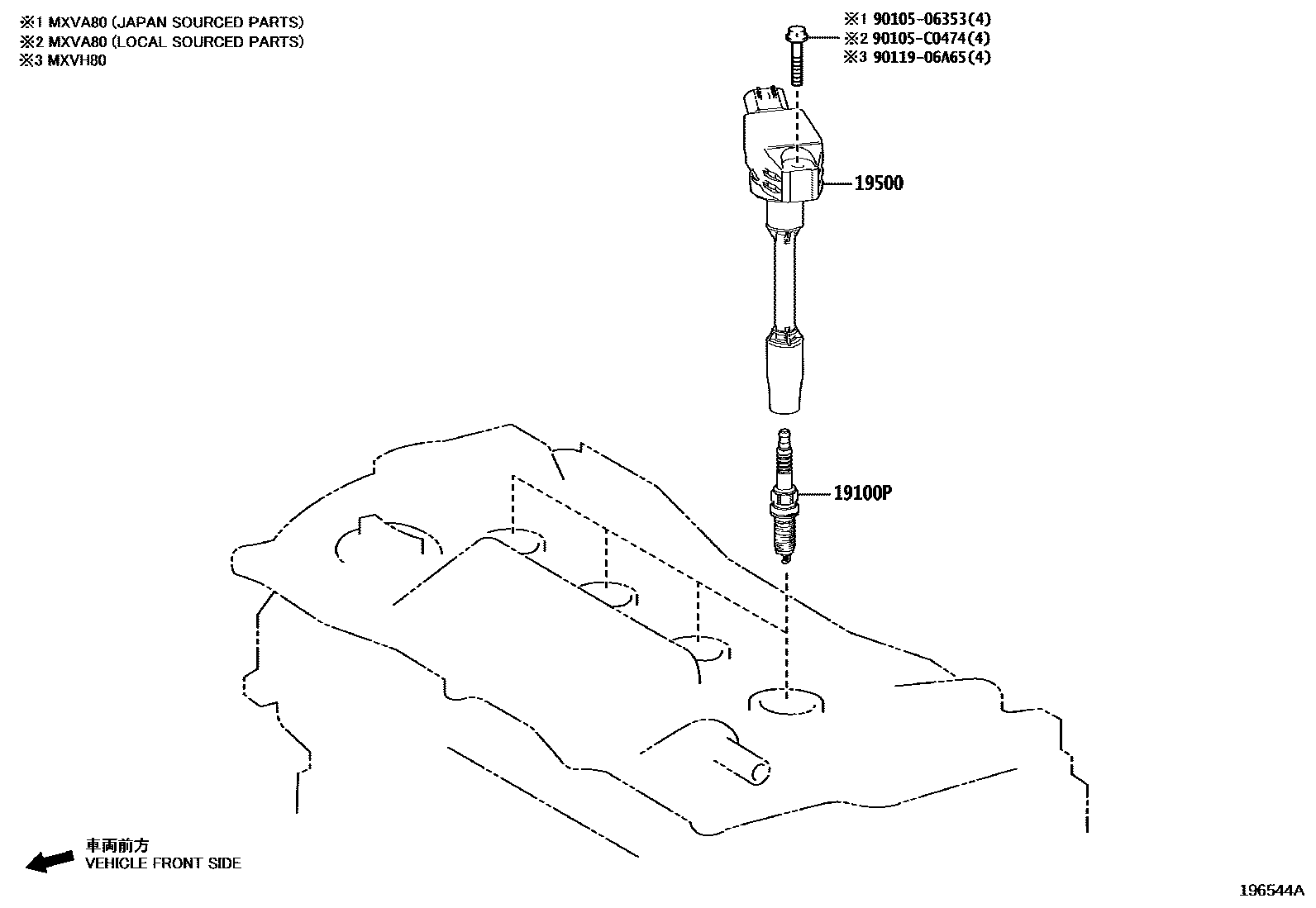 Toyota Camry-Hybrid-China 2025 — Ignition Coil & Spark Plug / Glow Plug