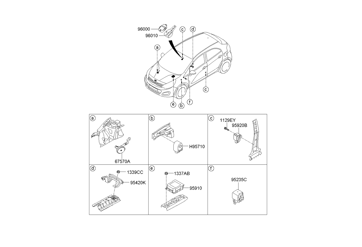 Kia Rio 12 2013 — Relay & Module
