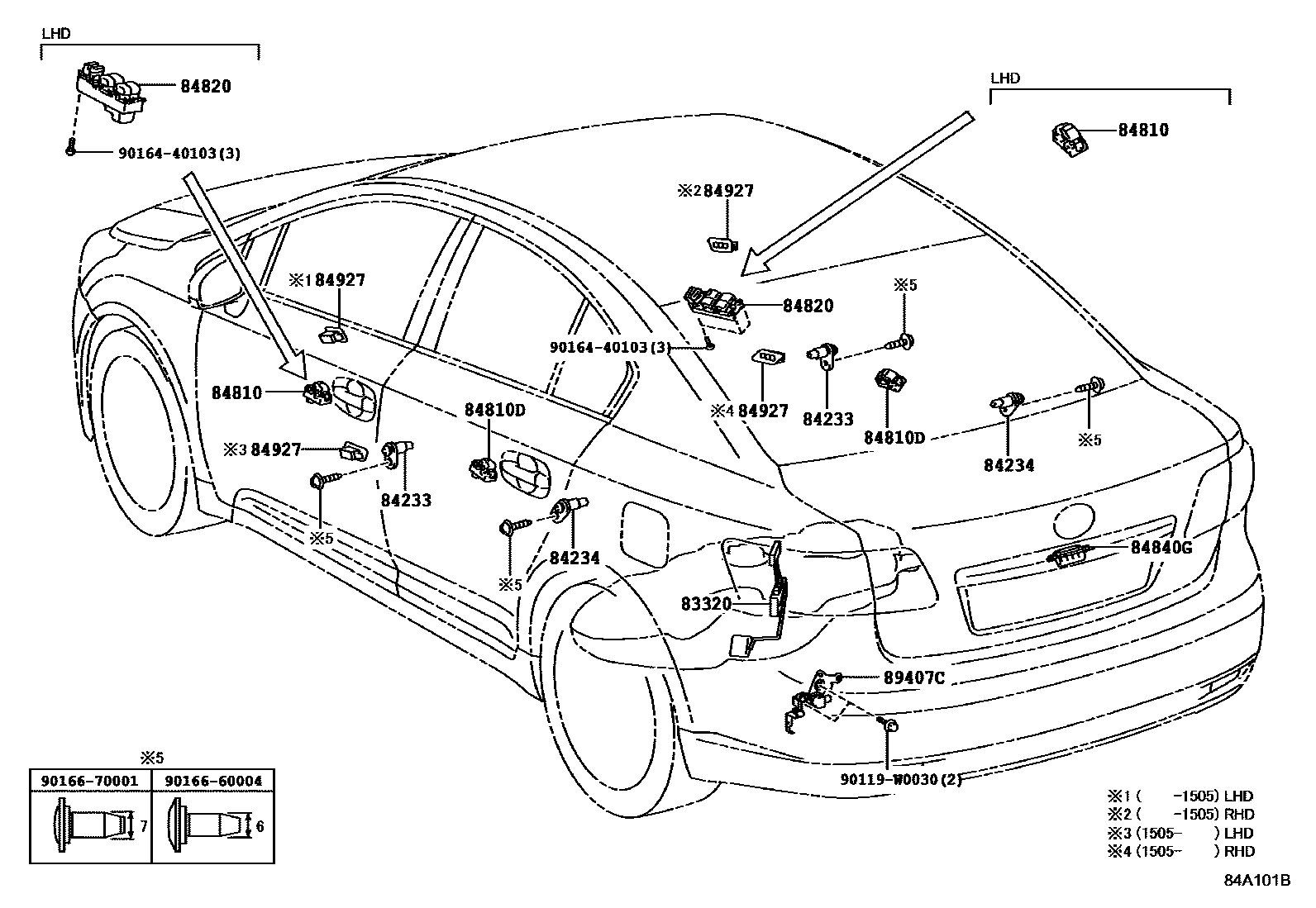 Toyota Avensis 2009 — Switch & Relay & Computer