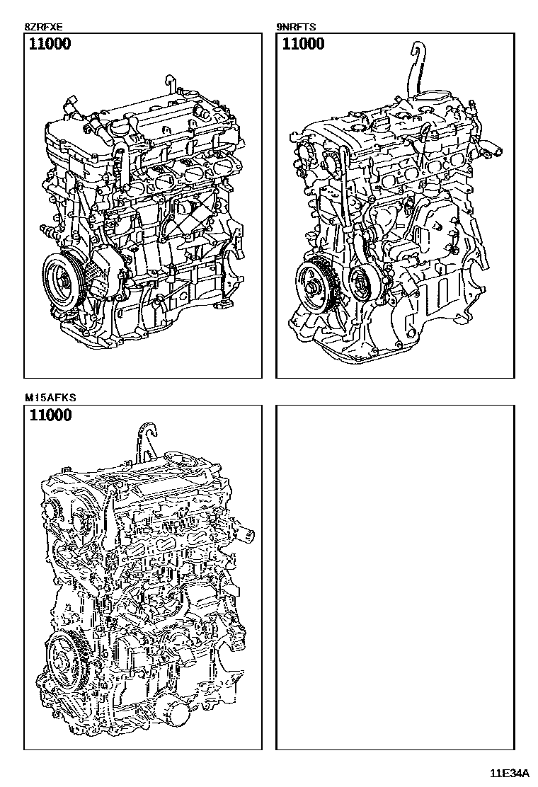 Toyota Levin-Hybrid 2022 — Partial Engine Assembly