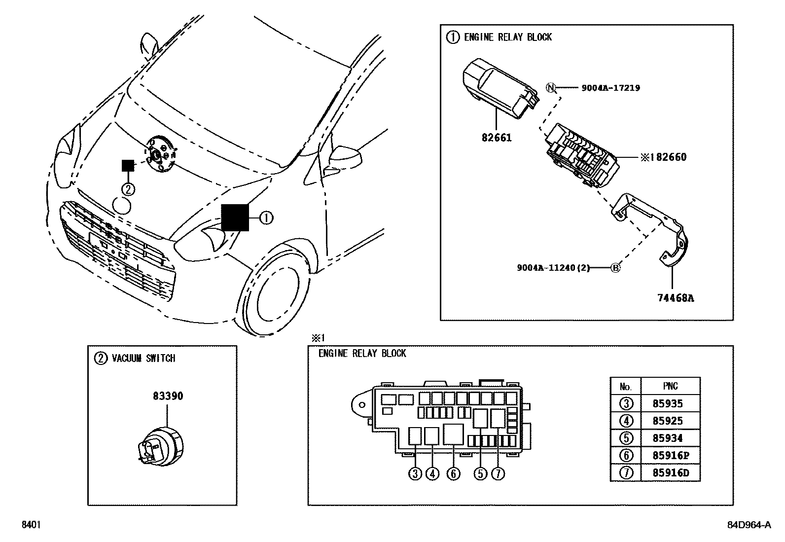 Toyota Agya-Wigo 2014 — Switch & Relay & Computer