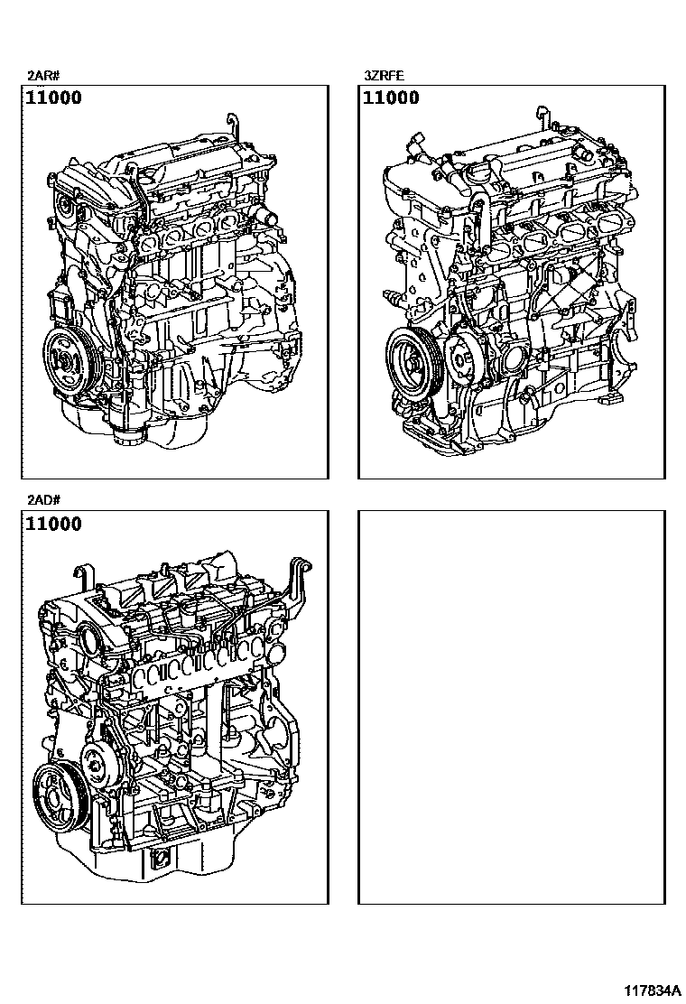 Toyota RAV4 2016 — Partial Engine Assembly