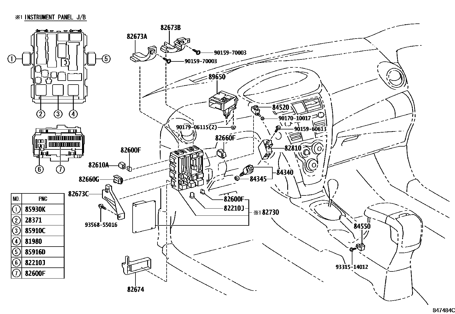 Toyota Yaris 2011 — Switch & Relay & Computer