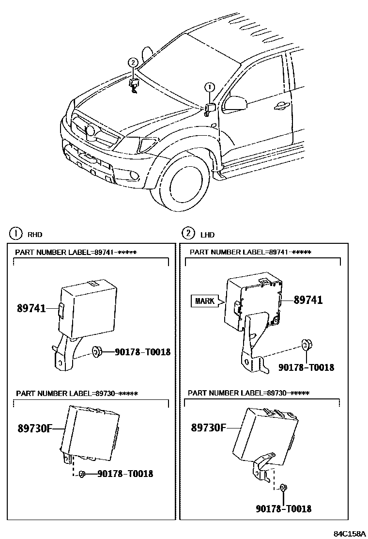 Toyota Hilux 2011 — Wireless Door Lock
