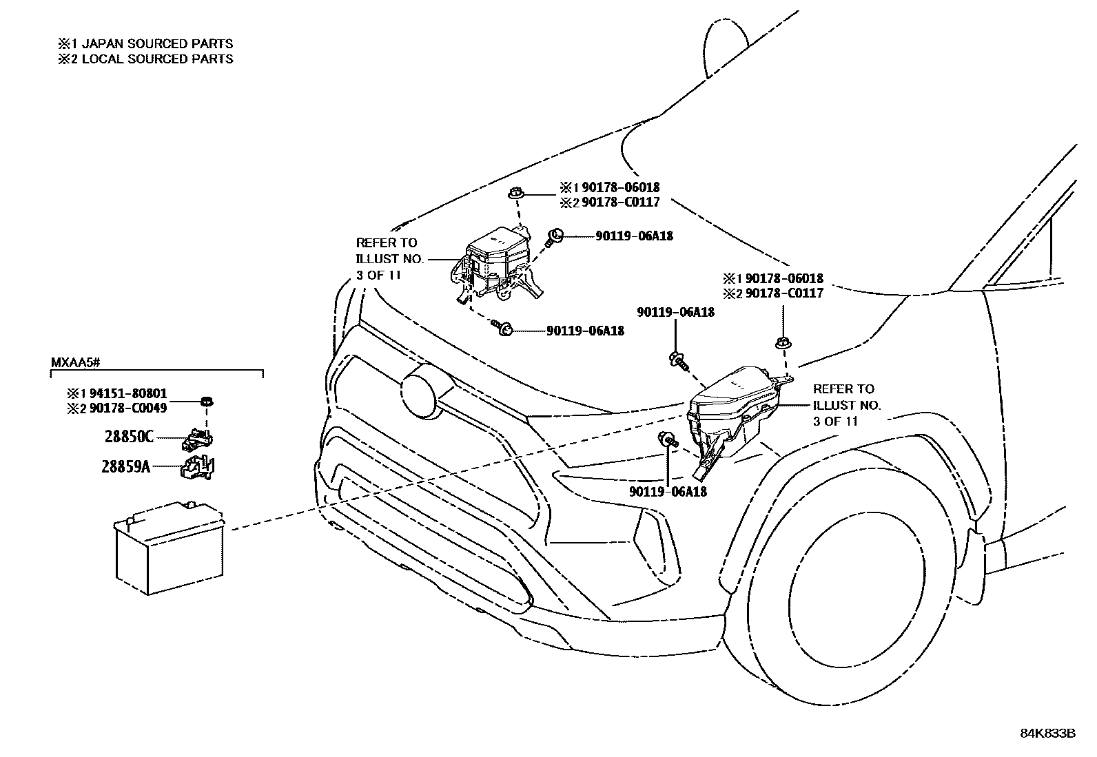 Toyota RAV4-SFTM 2022 — Switch & Relay & Computer