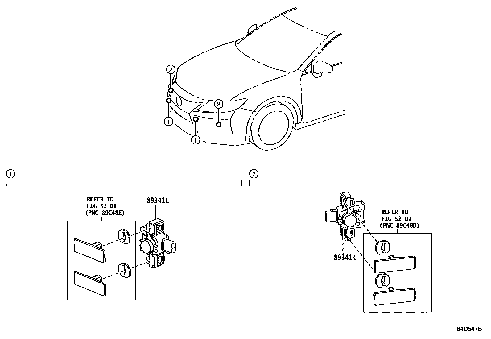 Lexus ES350-300H 2013 — Clearance & Back Sonar