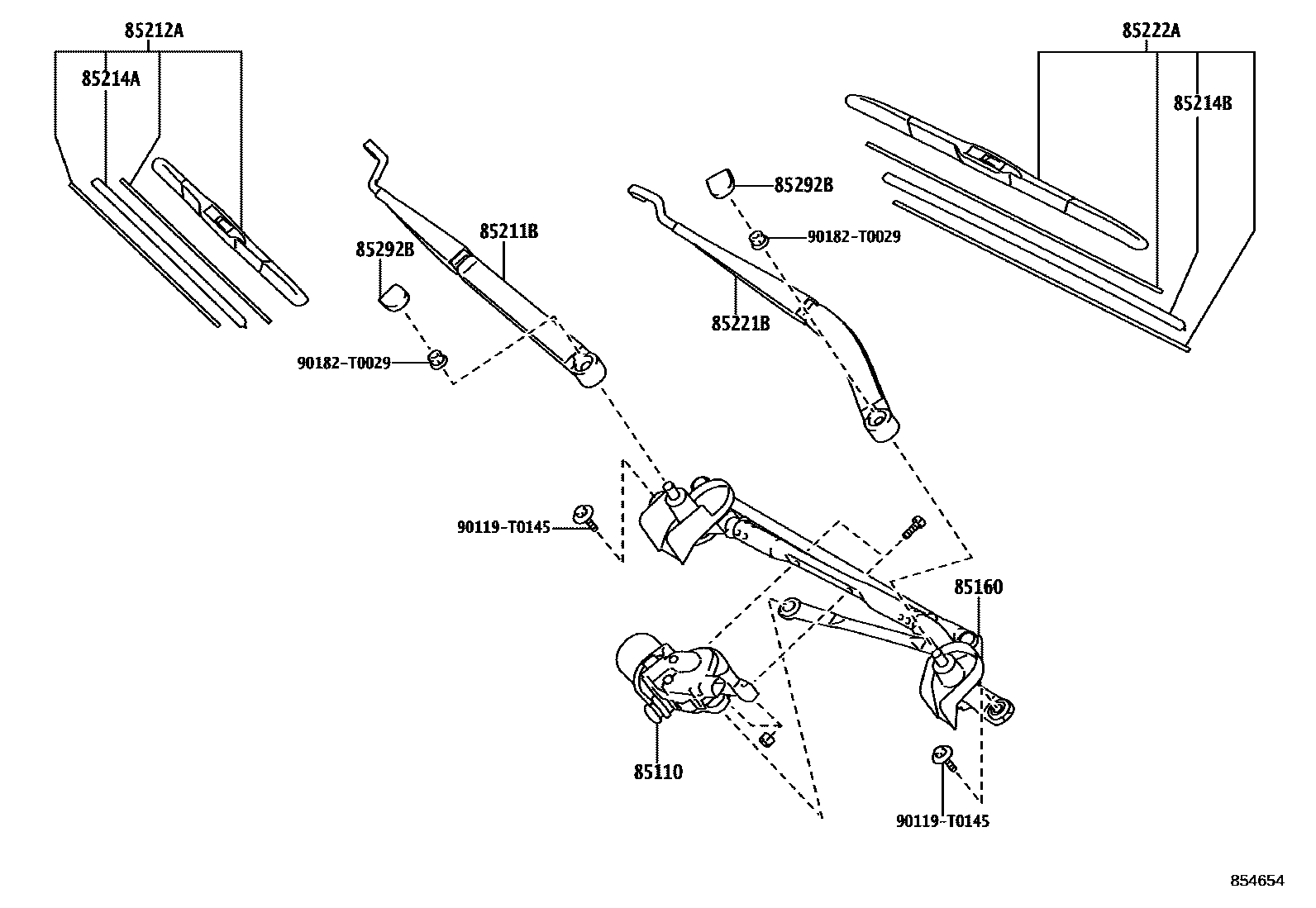 Toyota HILUX-DOUBLE-CAB 2021 — Windshield Wiper
