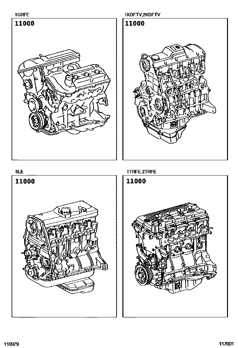 Toyota Hilux 2013 — Partial Engine Assembly