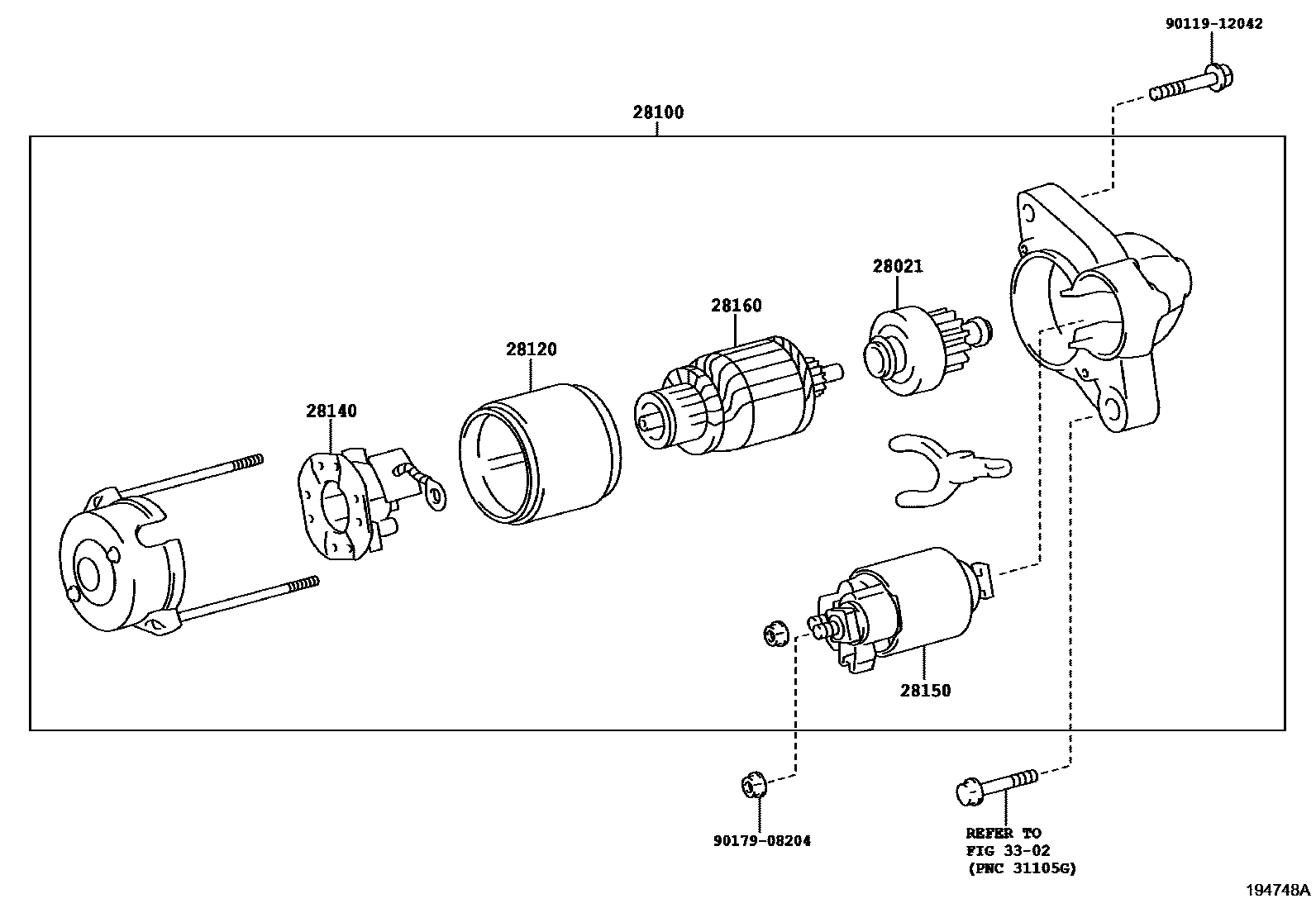 Toyota RAV4 2016 — Starter