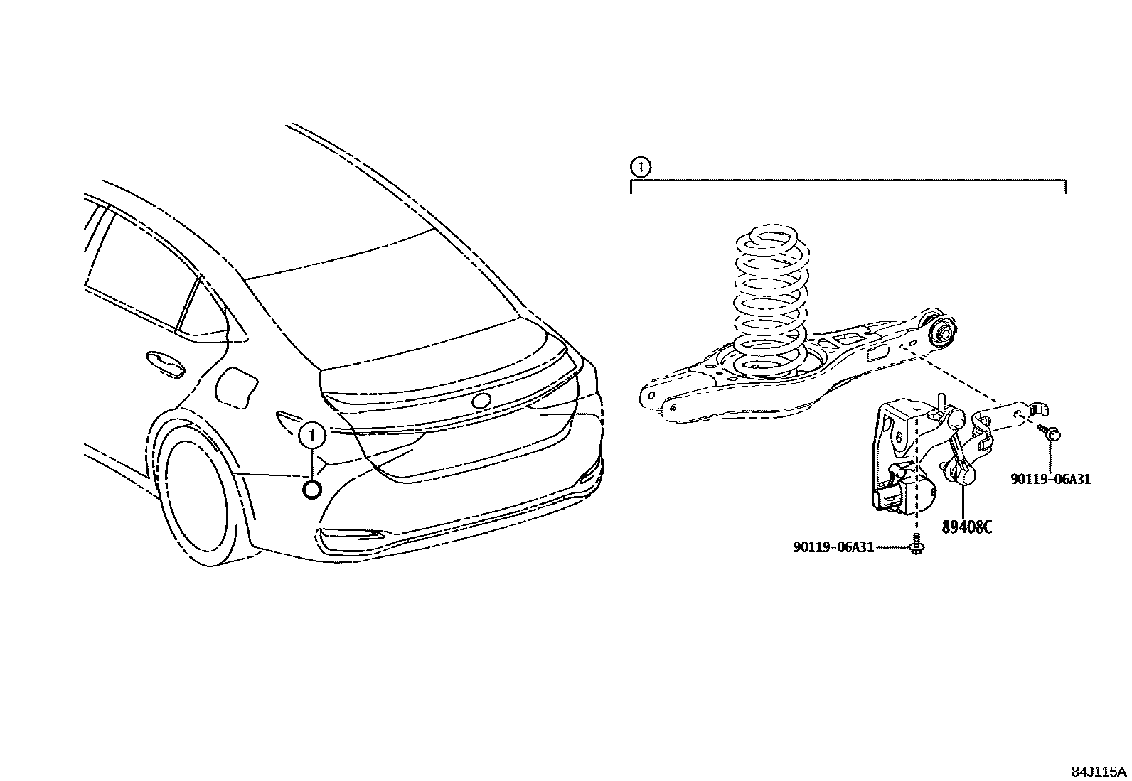 Lexus ES350-300H-2 2022 — Electronic Height Control