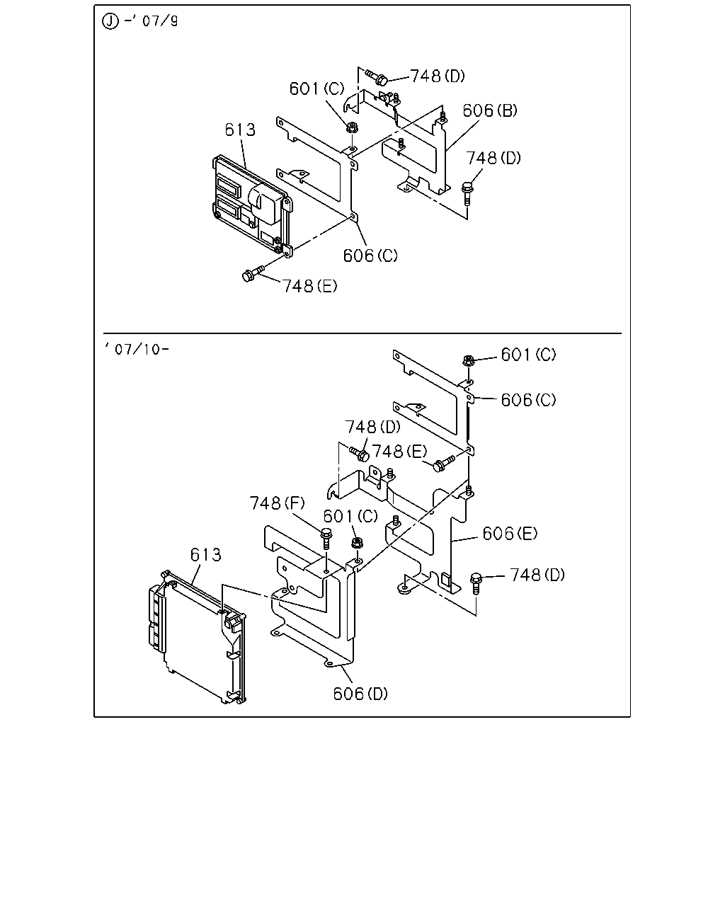 Isuzu TFR/TFS Middle East 2006 — Engine Electrical Control Parts — 4JJ1(No.3)