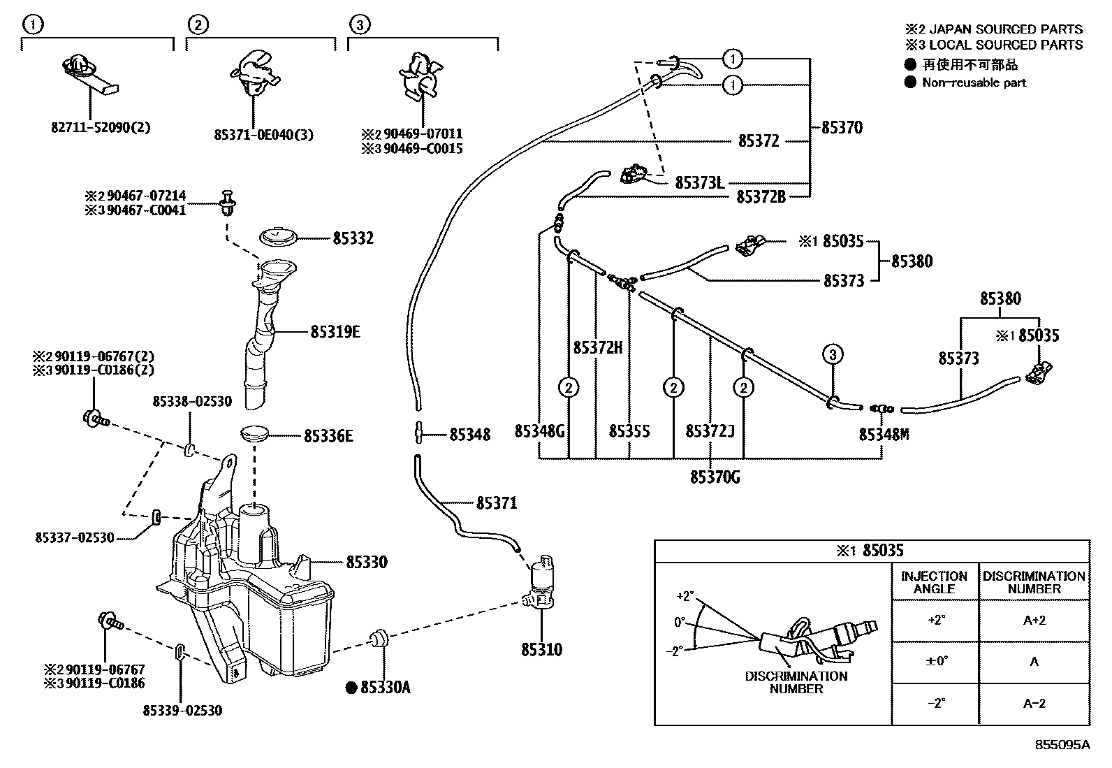 Toyota Levin-Hybrid 2023 — Windshield Washer