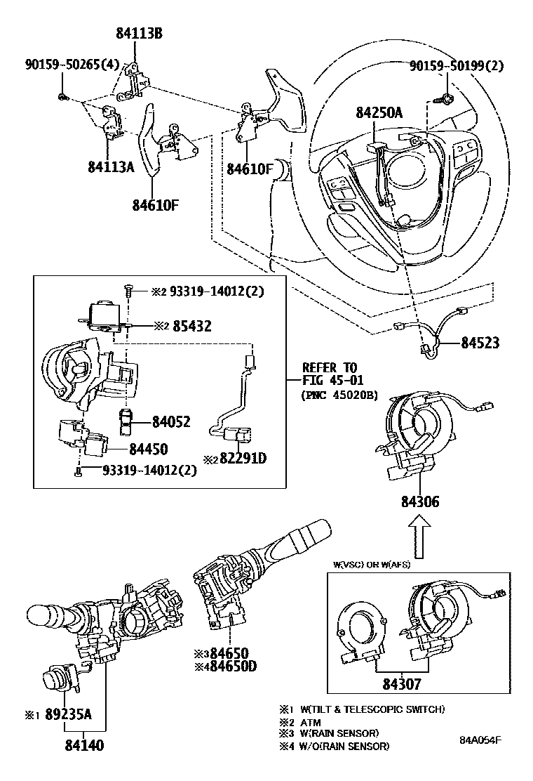 Toyota Avensis 2009 — Switch & Relay & Computer