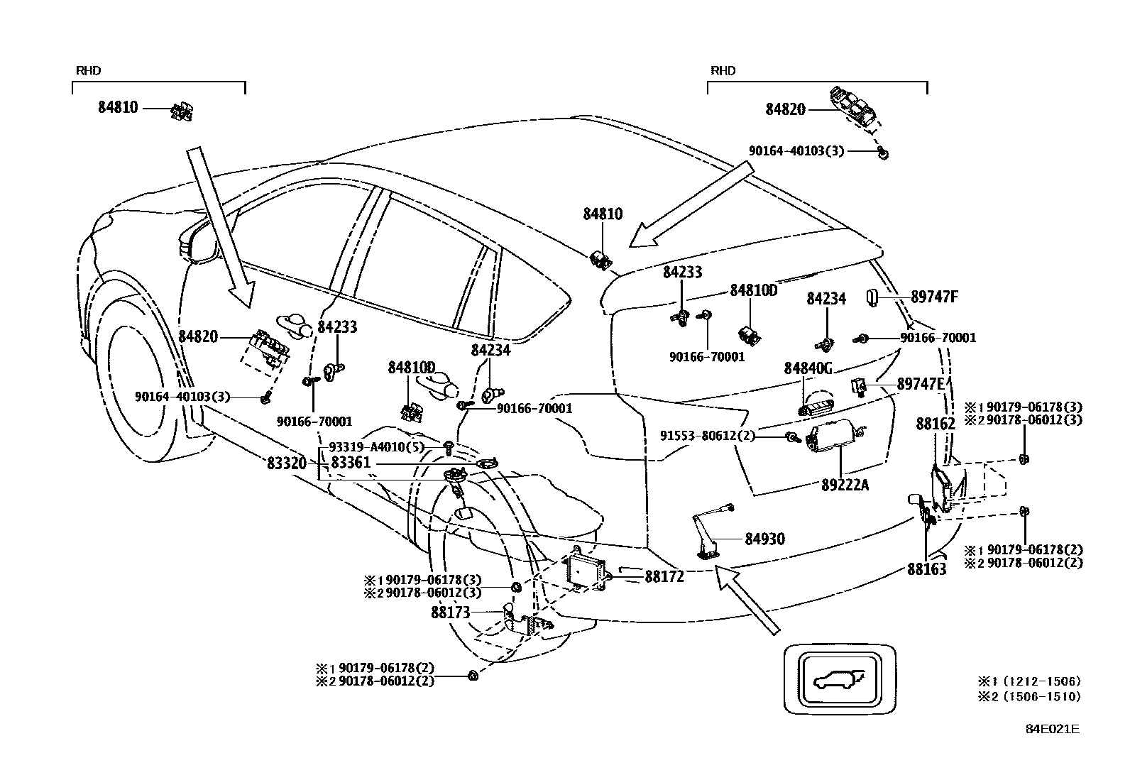 Toyota RAV4 2015 — Switch & Relay & Computer