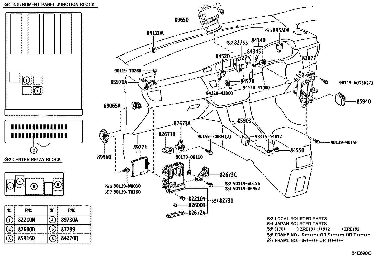 Toyota Corolla 2015 — Switch & Relay & Computer