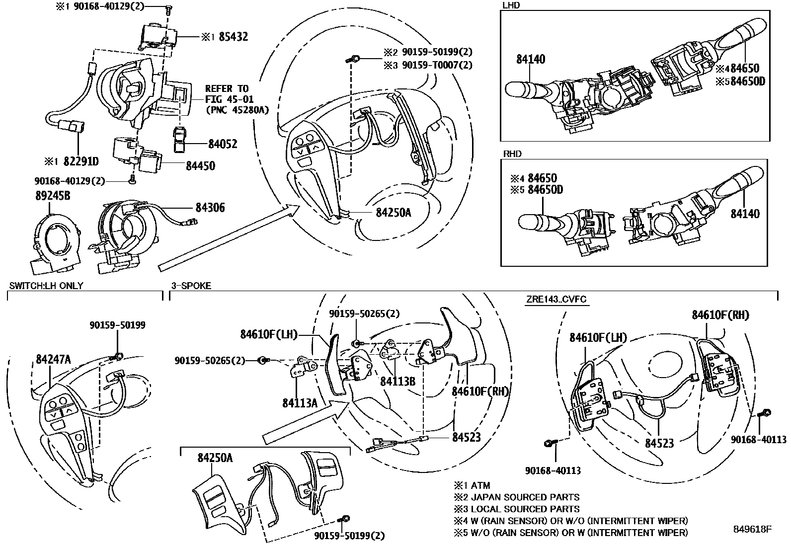Toyota Corolla-Altis 2008 — Switch & Relay & Computer