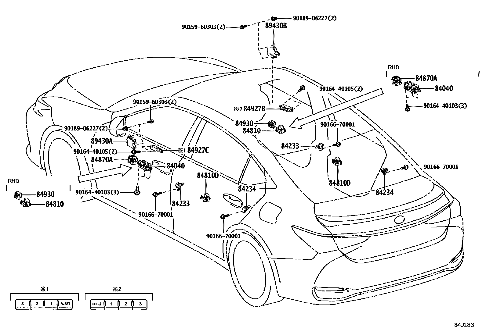 Lexus ES350-300H-2 2022 — Switch & Relay & Computer