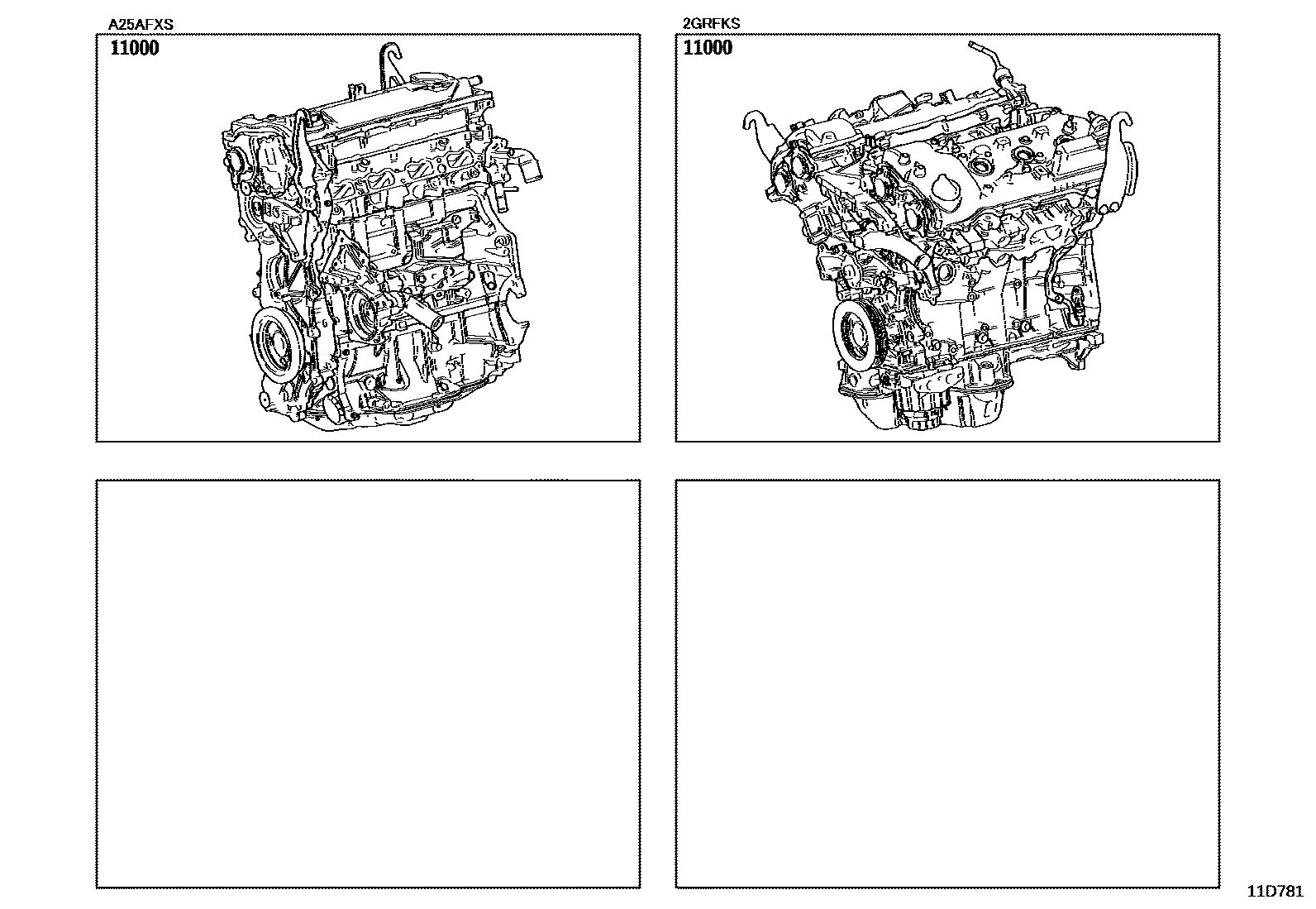 Lexus ES350-300H 2018 — Partial Engine Assembly