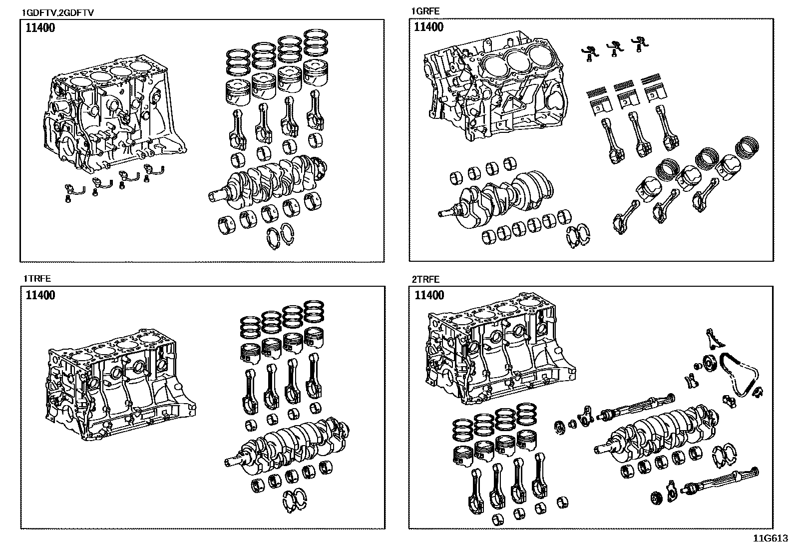 Toyota HILUX-DOUBLE-CAB 2023 — Short Block Assembly