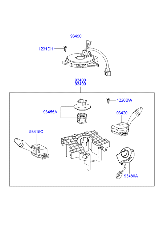 Hyundai Matrix 2005 — Multi-Function Switch