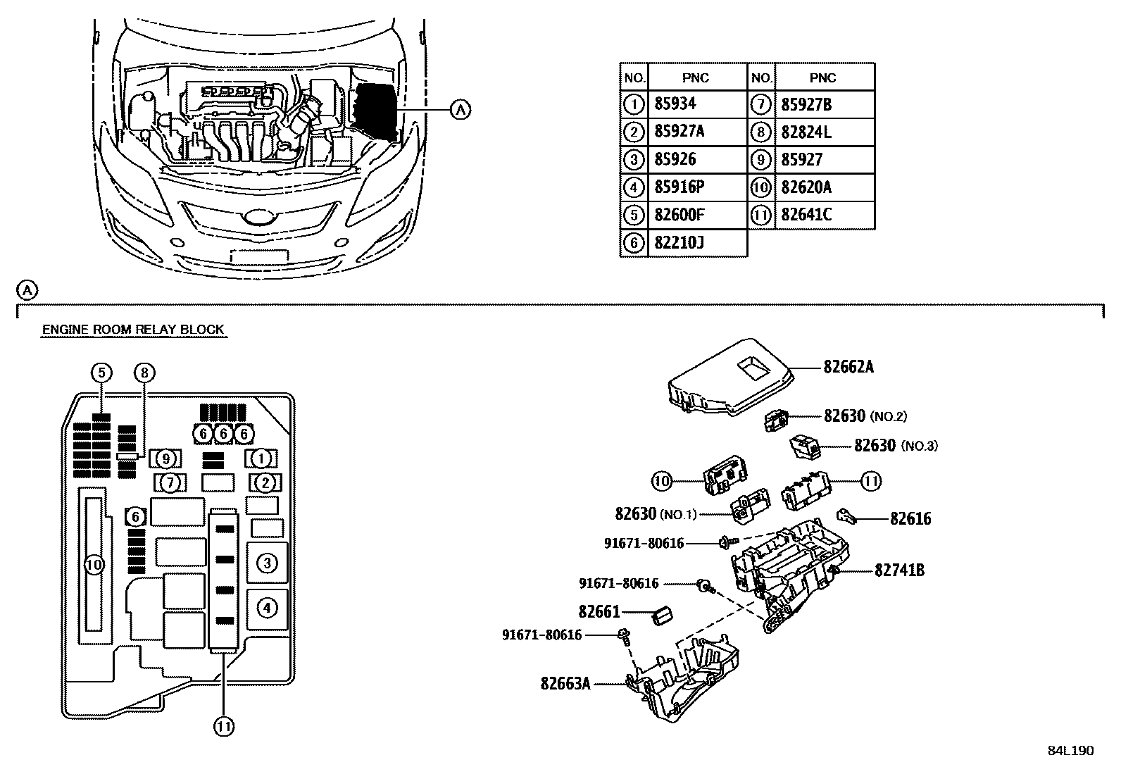 Toyota Corolla-Altis 2013 — Switch & Relay & Computer
