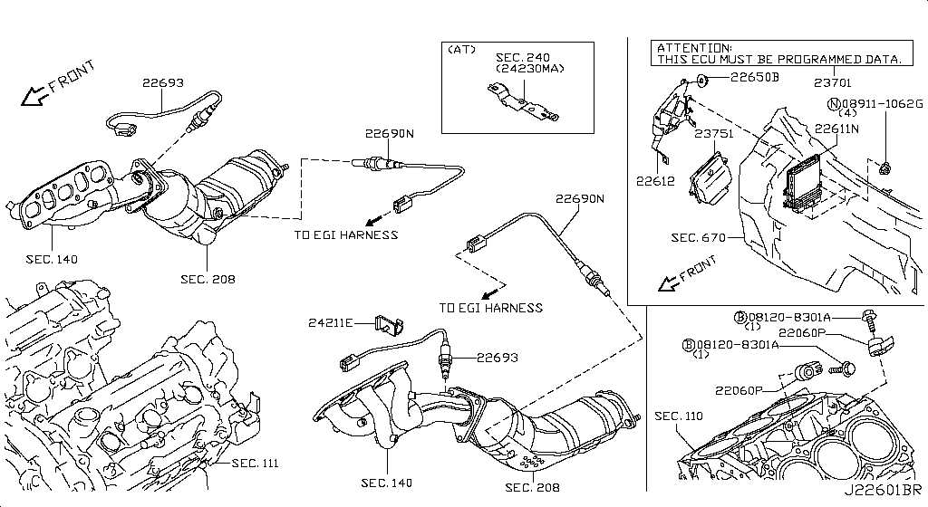 Infiniti QX50-EX 2015 — Engine Control Module