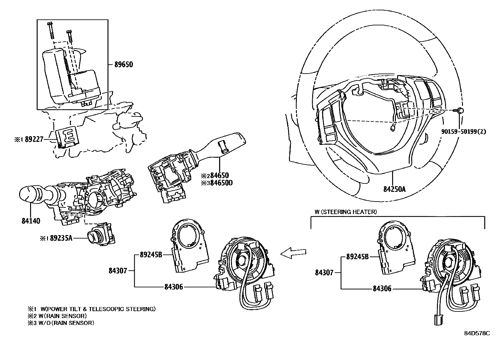 Lexus ES350-300H 2013 — Switch & Relay & Computer